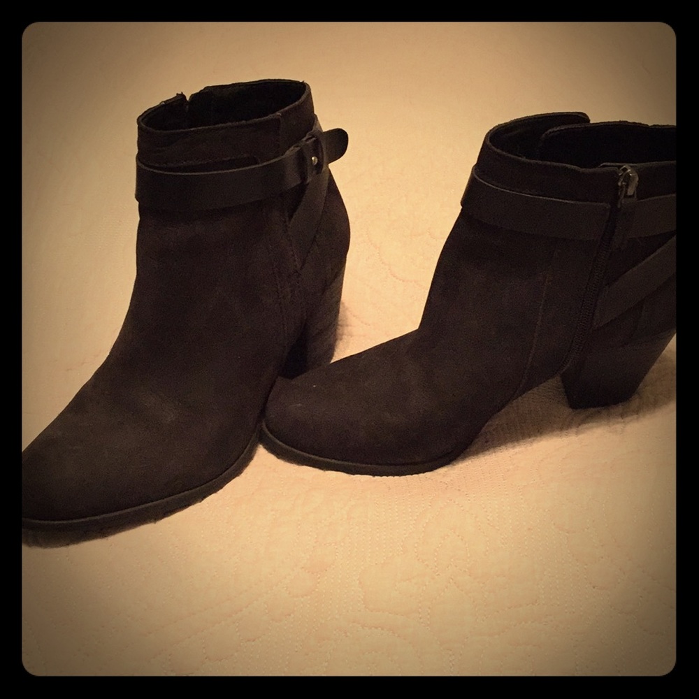 Franco Sarto Black suede bootie